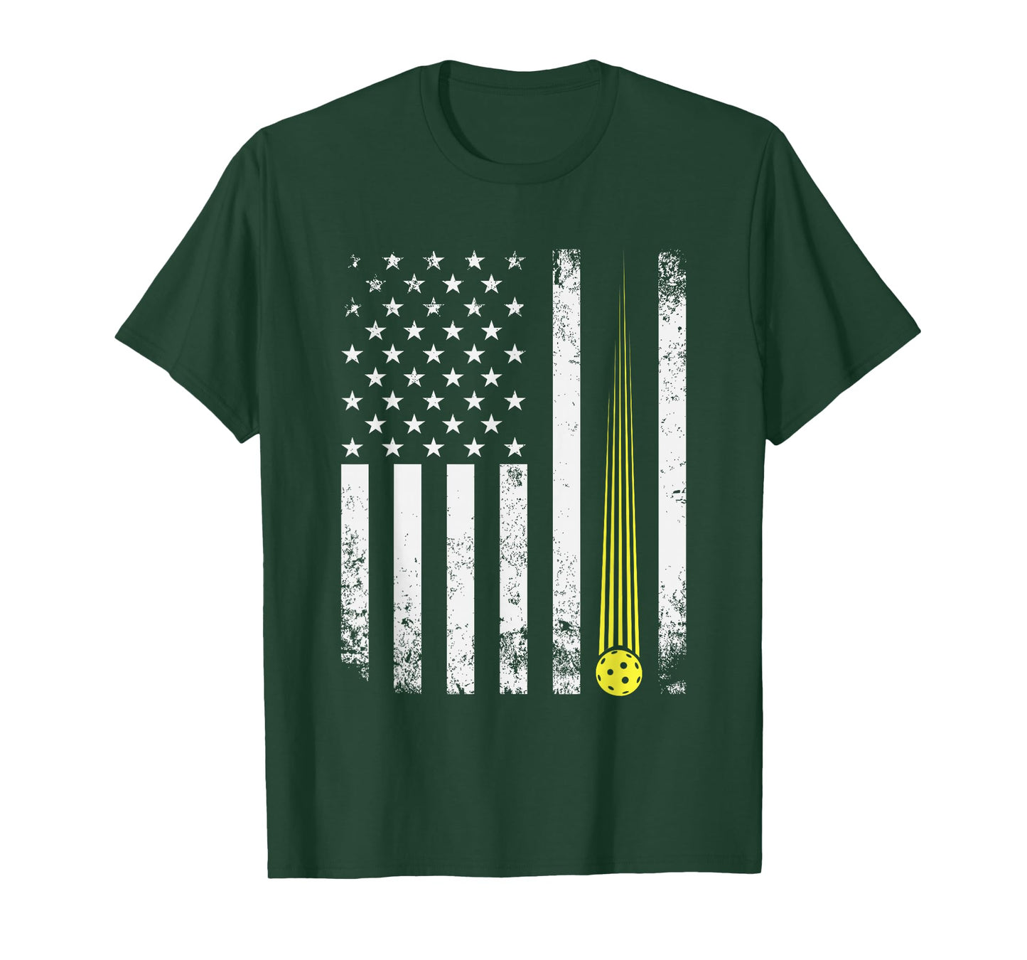 Pickleball USA Flag Pickleball Player Flag Pickleballers T-Shirt