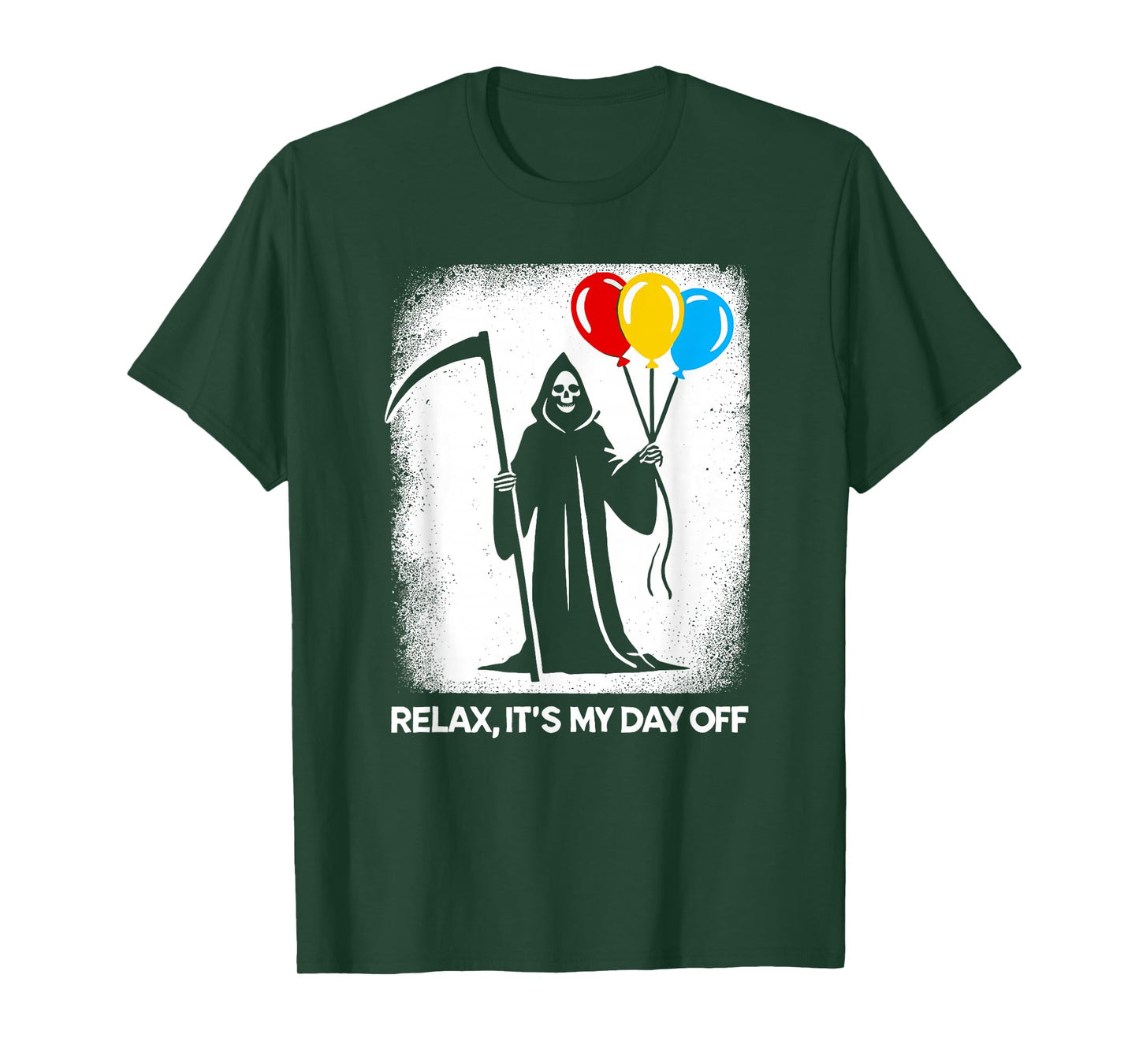 Grim Reaper Day Off Funny Halloween Funny Grim Reaper T-Shirt