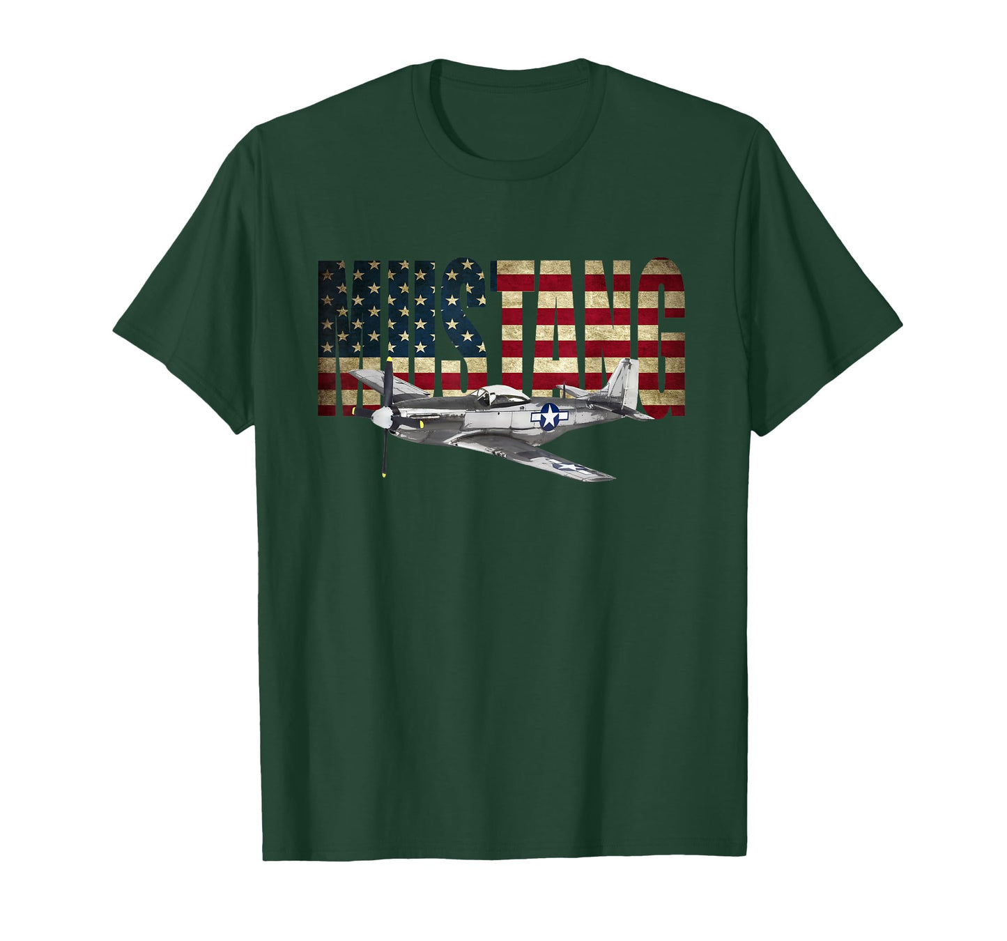 P-51 Mustang Airplane T-Shirt