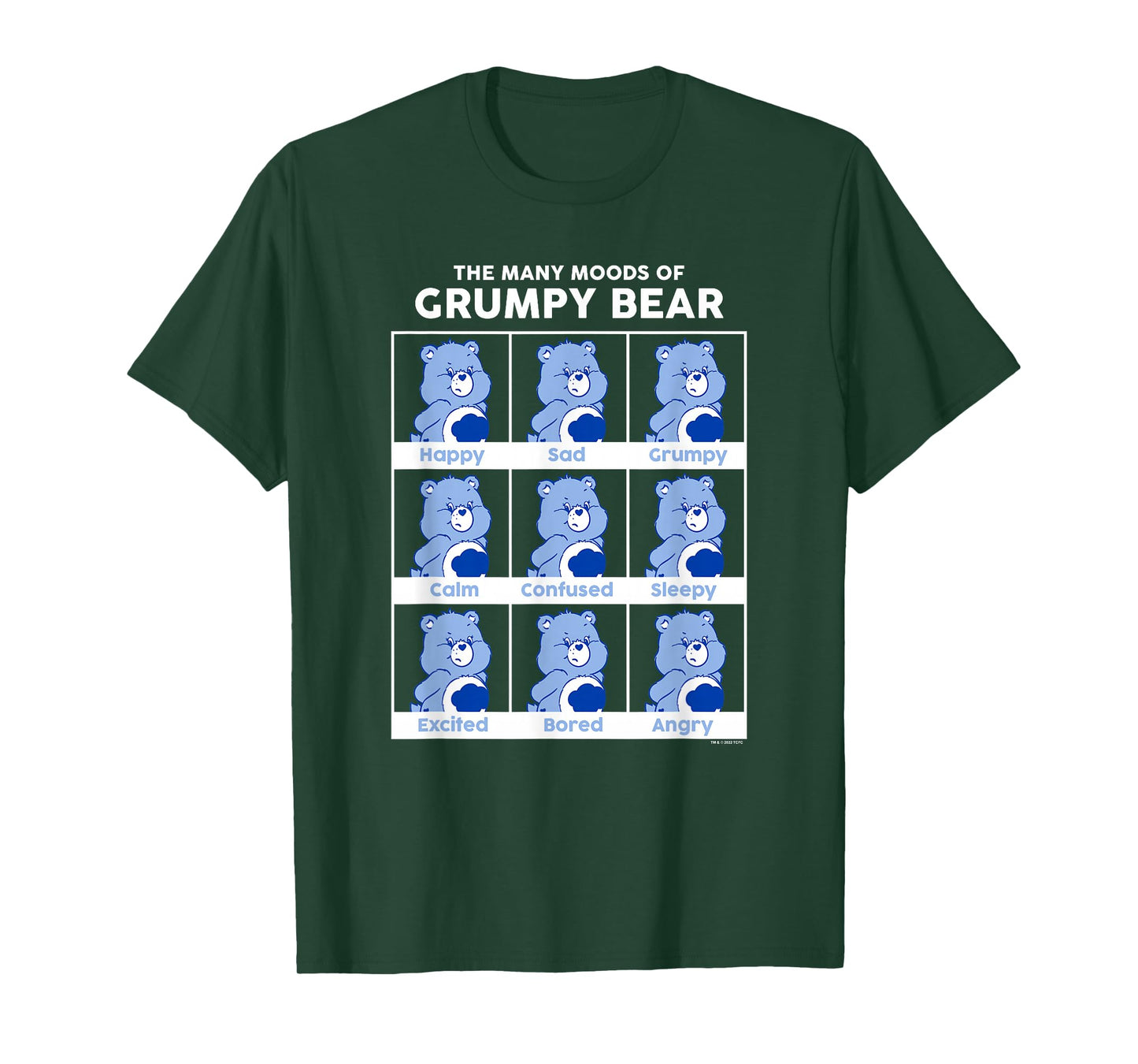 Care Bears The Many Moods of Grumpy Bear Emotions Box Up T-Shirt