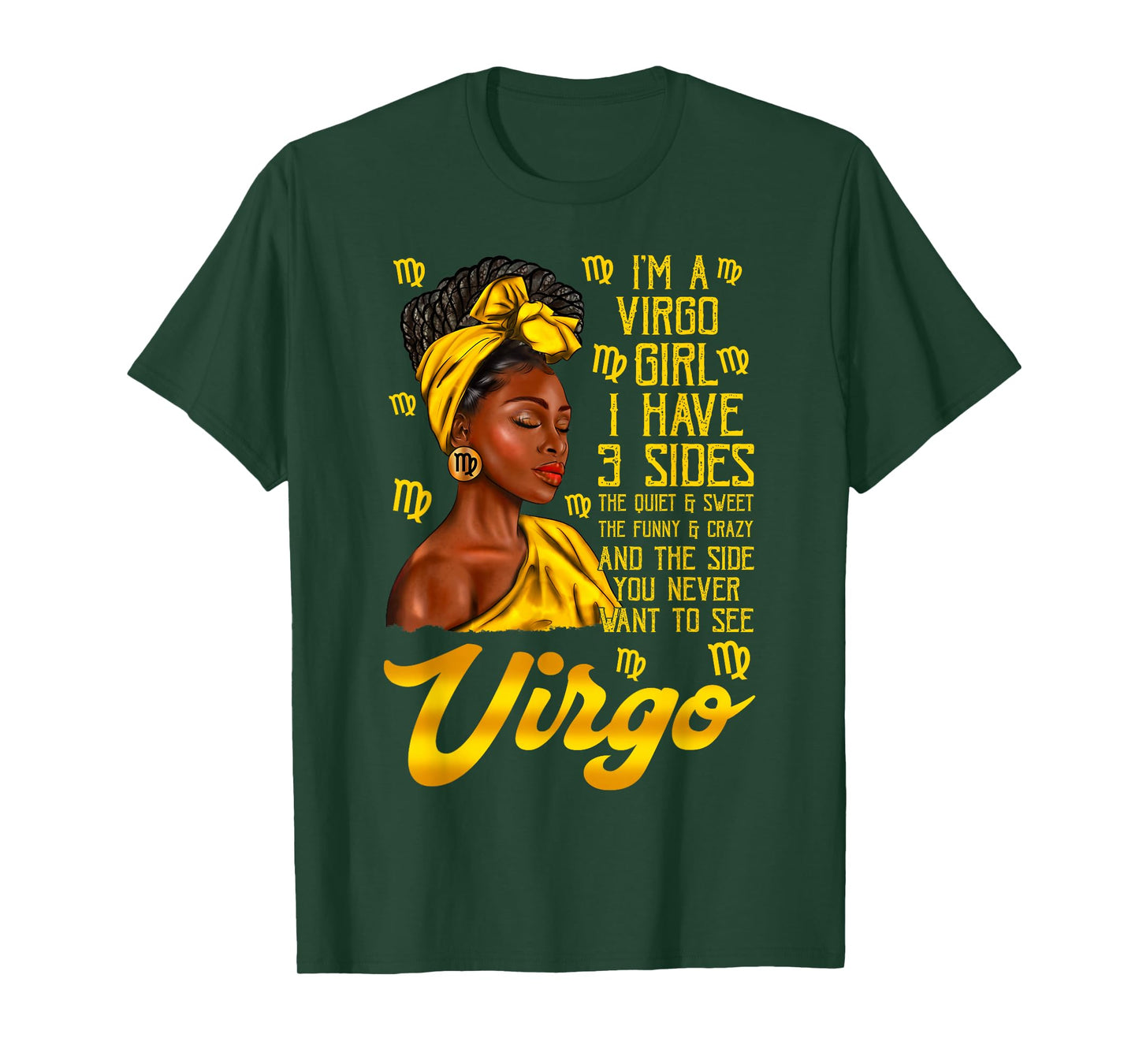 Virgo Afro Black Woman It's My Birthday Zodiac Sign T-Shirt