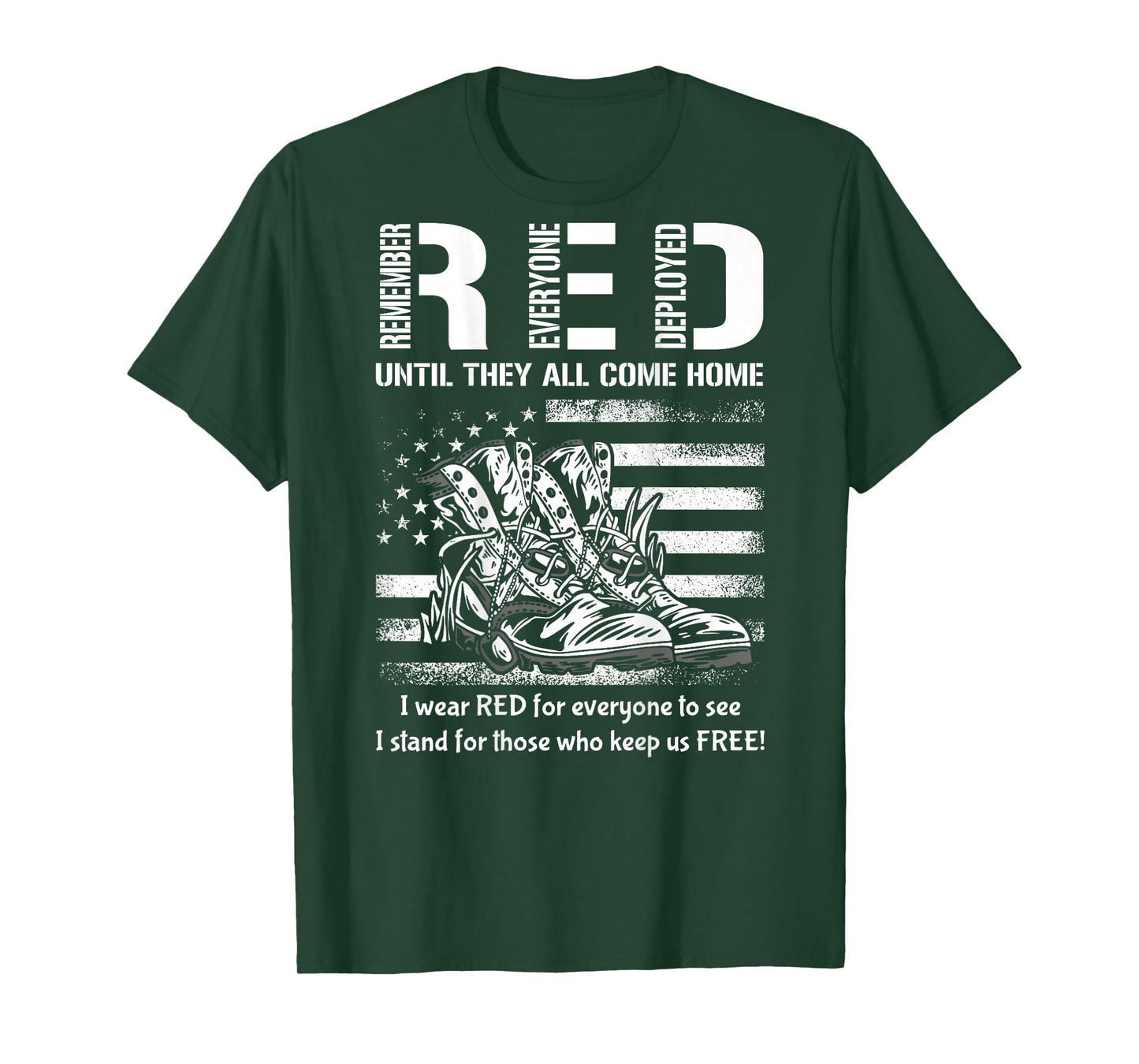 Vintage Red Friday Until They Come Home USA American Flag T-Shirt