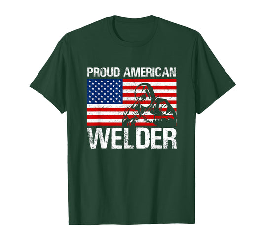 Proud American Welder product Welder Gifts for Men for Women T-Shirt