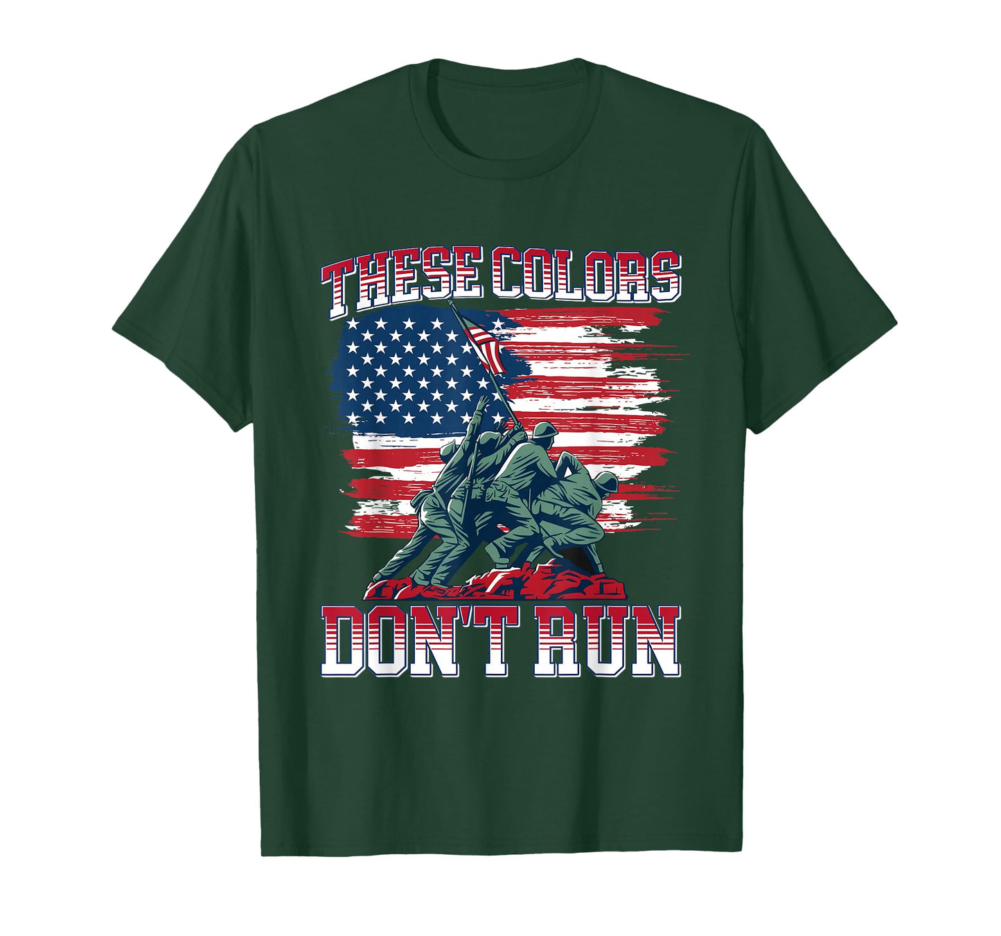 These color don't run American Flag T-Shirt