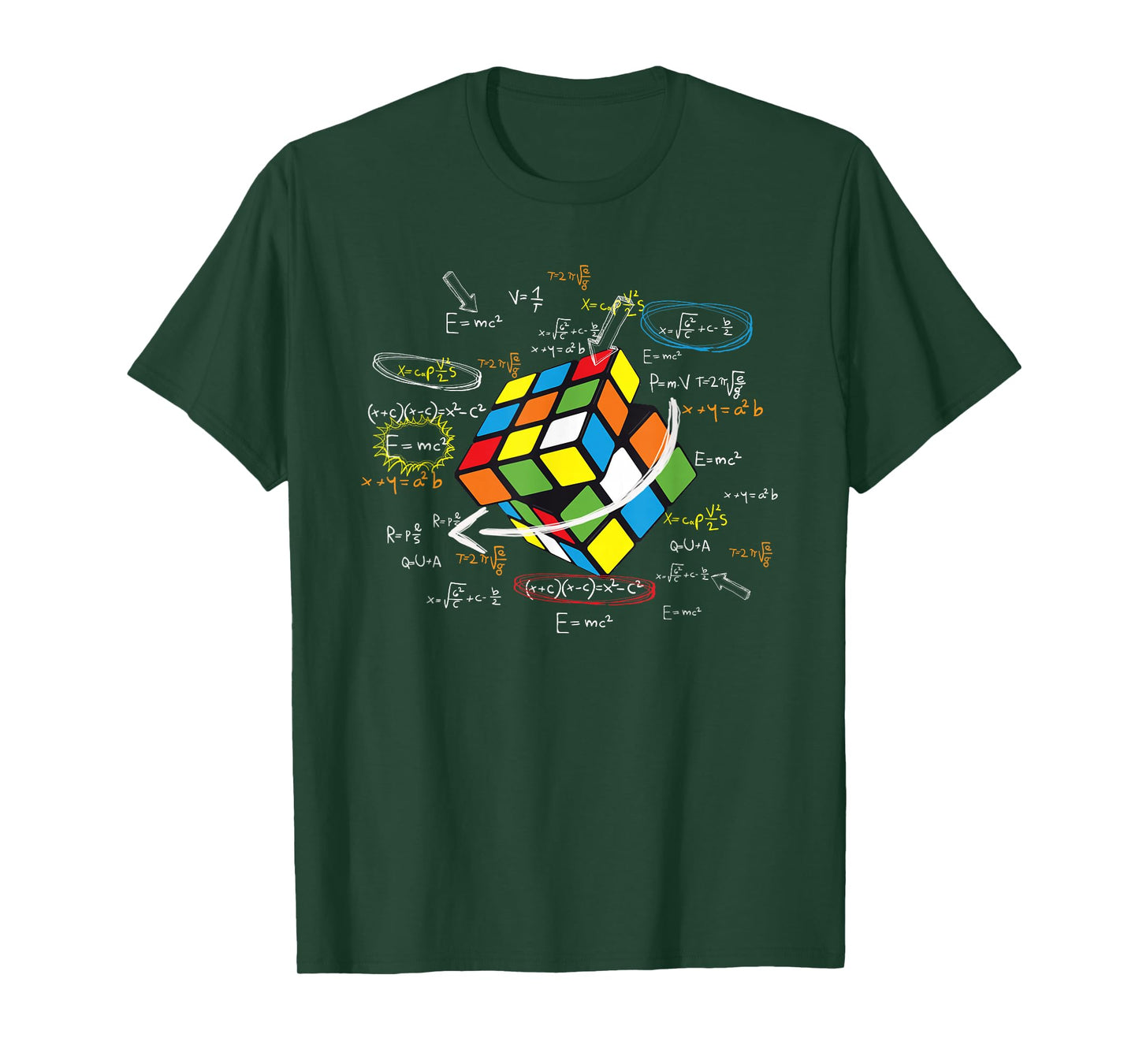 Cool Math Rubik Rubix Rubics Player Cube Math Lovers T-Shirt Small