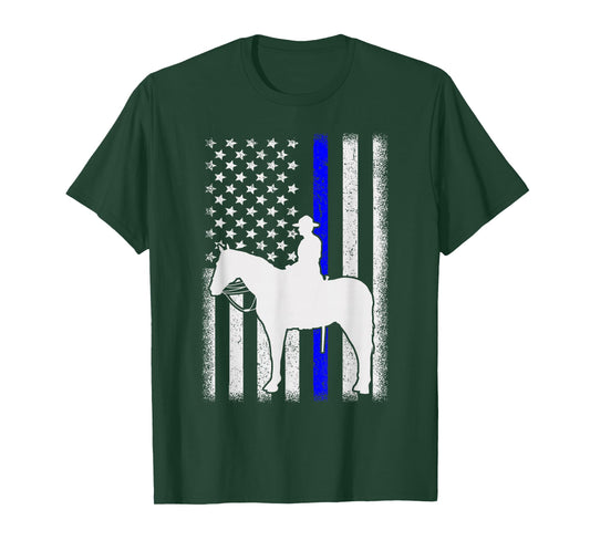 Police Officer Mounted Patrol Cops Law Enforcement T-Shirt