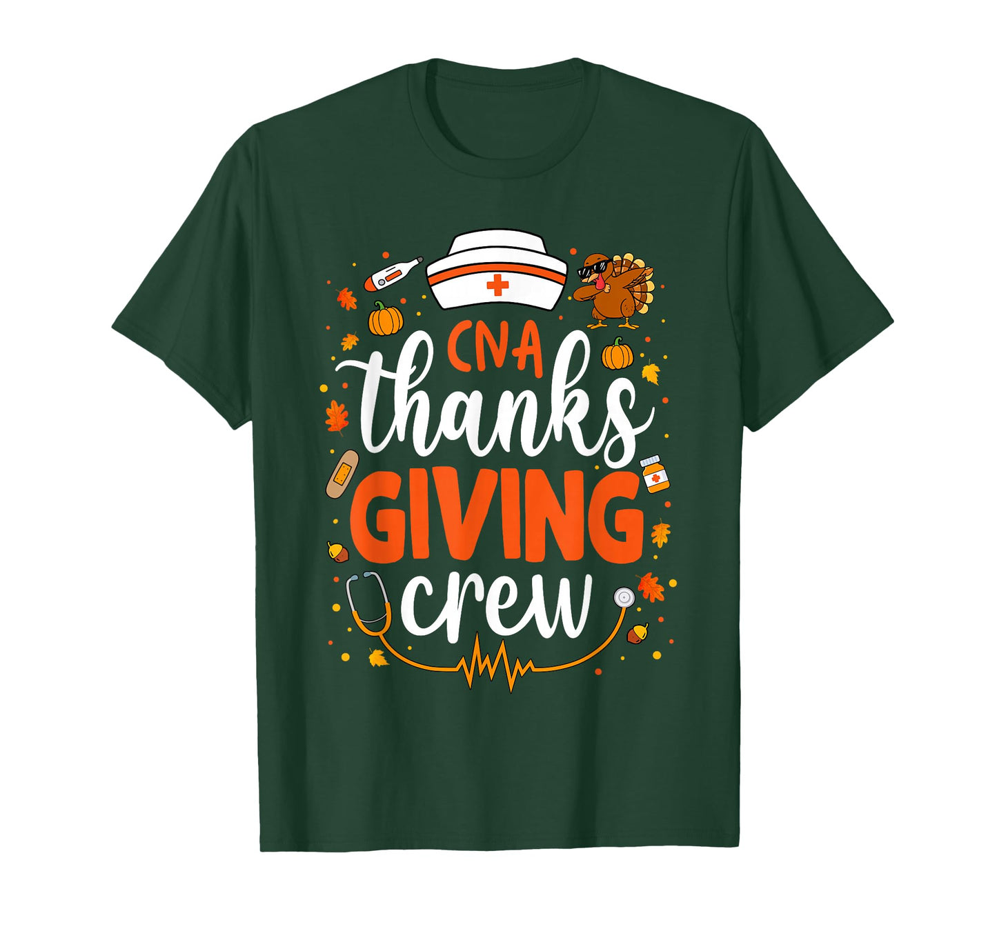 CNA Thanksgiving Nurse Crew Labor and Delivery Nurse Turkey T-Shirt