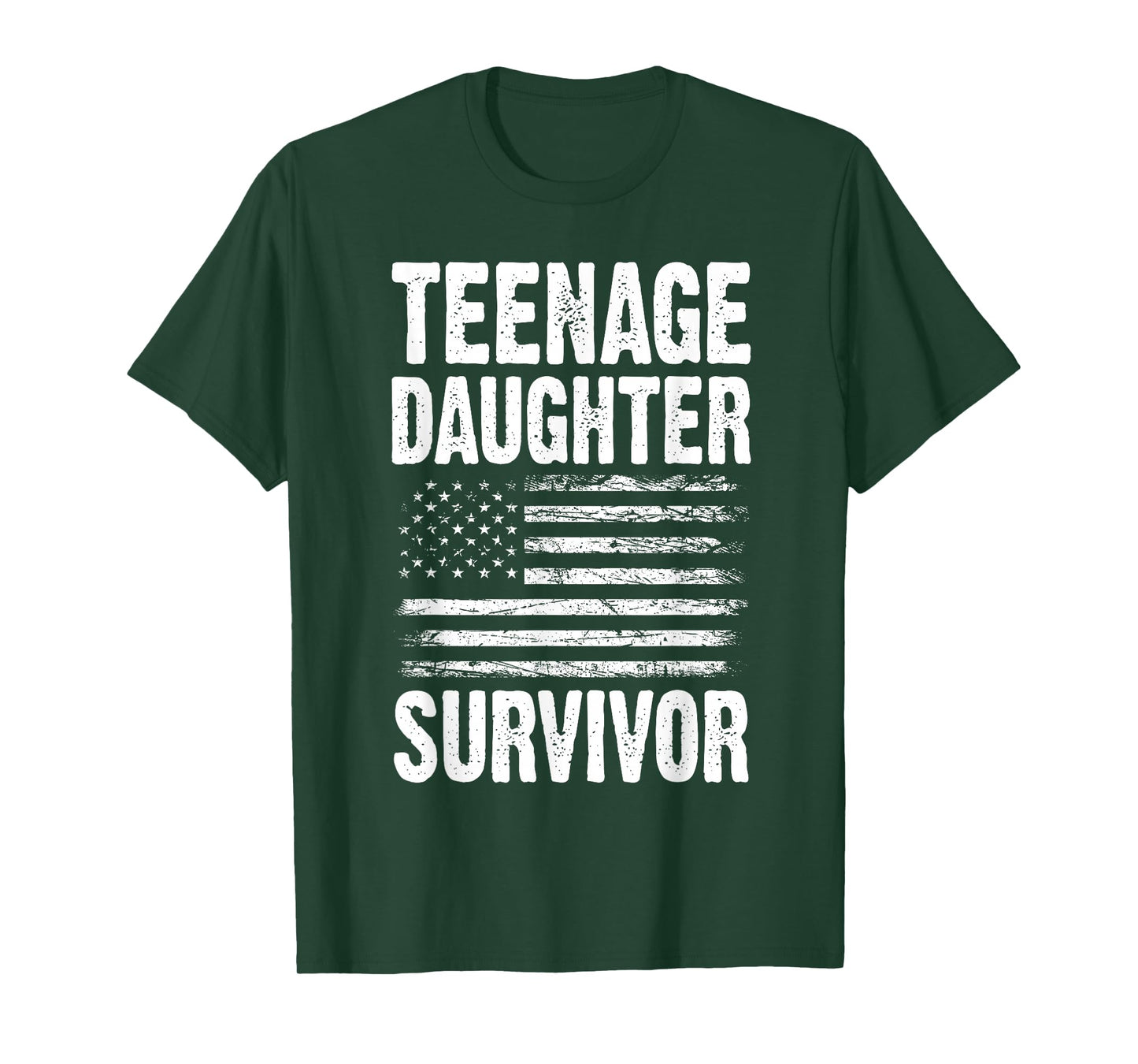 Teenage Daughter Survivor Father's Day Proud Girl Dad Jokes T-Shirt