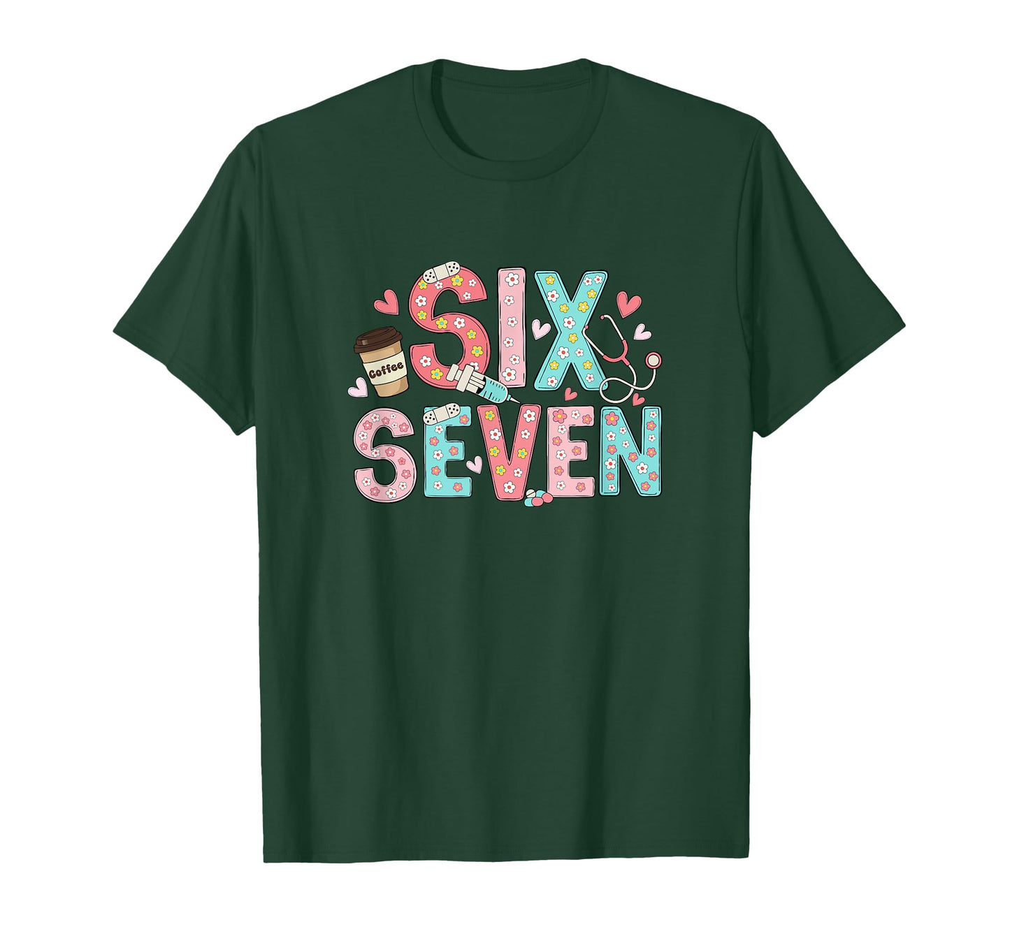 67 Shirt for Nurse 67 Meme Women Nursing School Six Seven T-Shirt