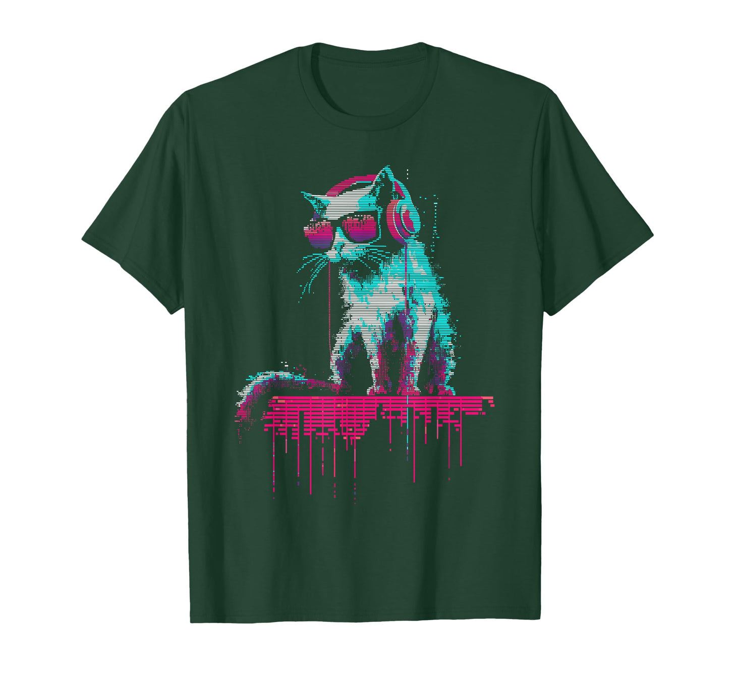 Music Novelty Graphic Men Women Kids Funny Cat Y2K T-Shirt