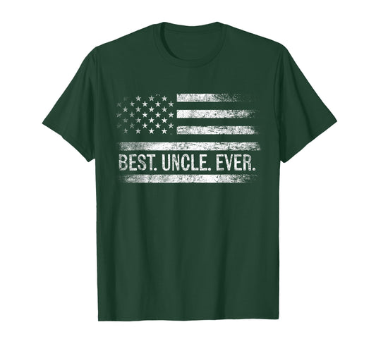 Best Uncle Ever American Flag Gifts Uncle Father's Day T-Shirt