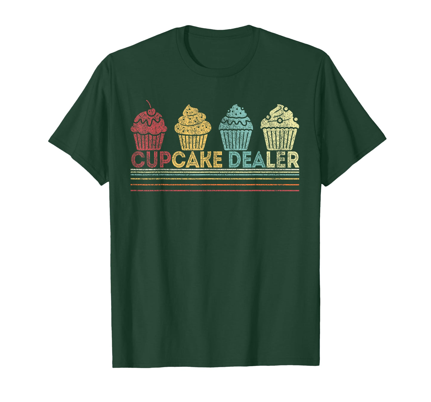 Cupcake Dealer Funny Cupcake Baking Cupcake Lover Retro T-Shirt