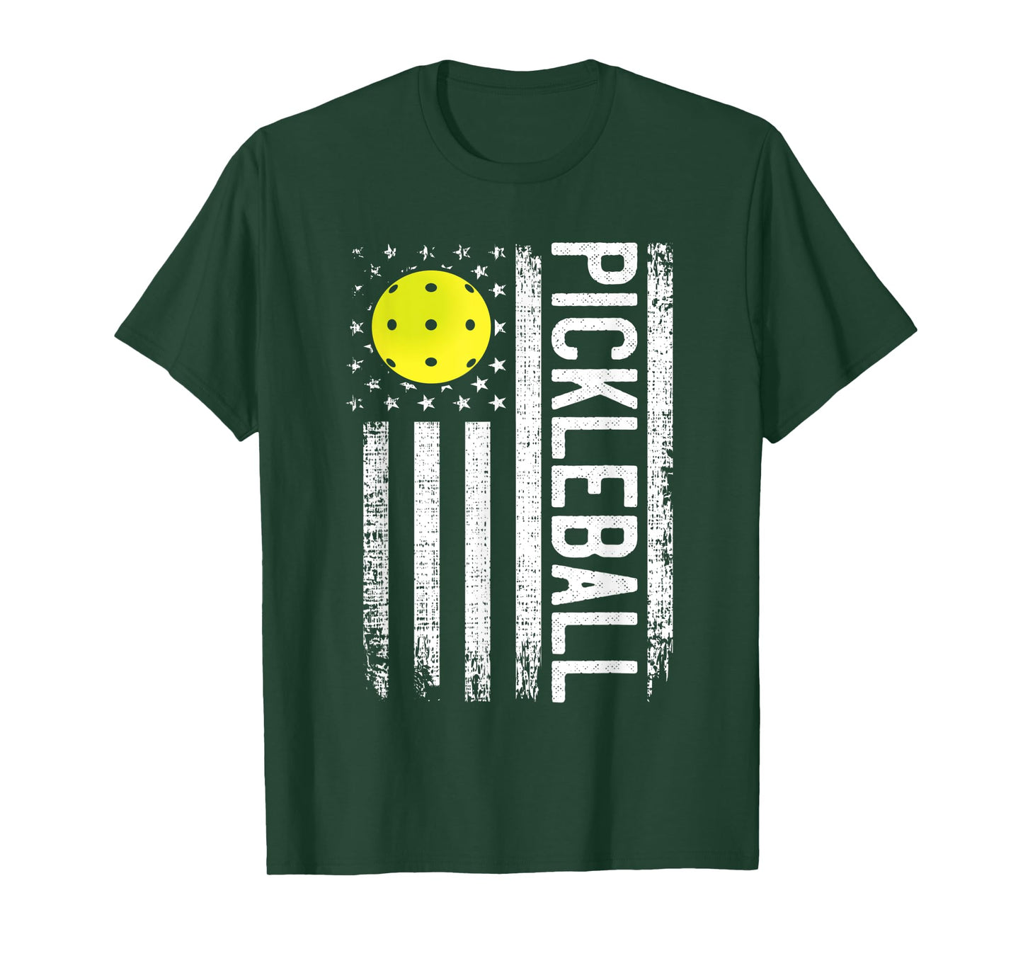 Pickleball Shirt American Flag Funny Pickleball Player Shirt Women Men T-Shirt