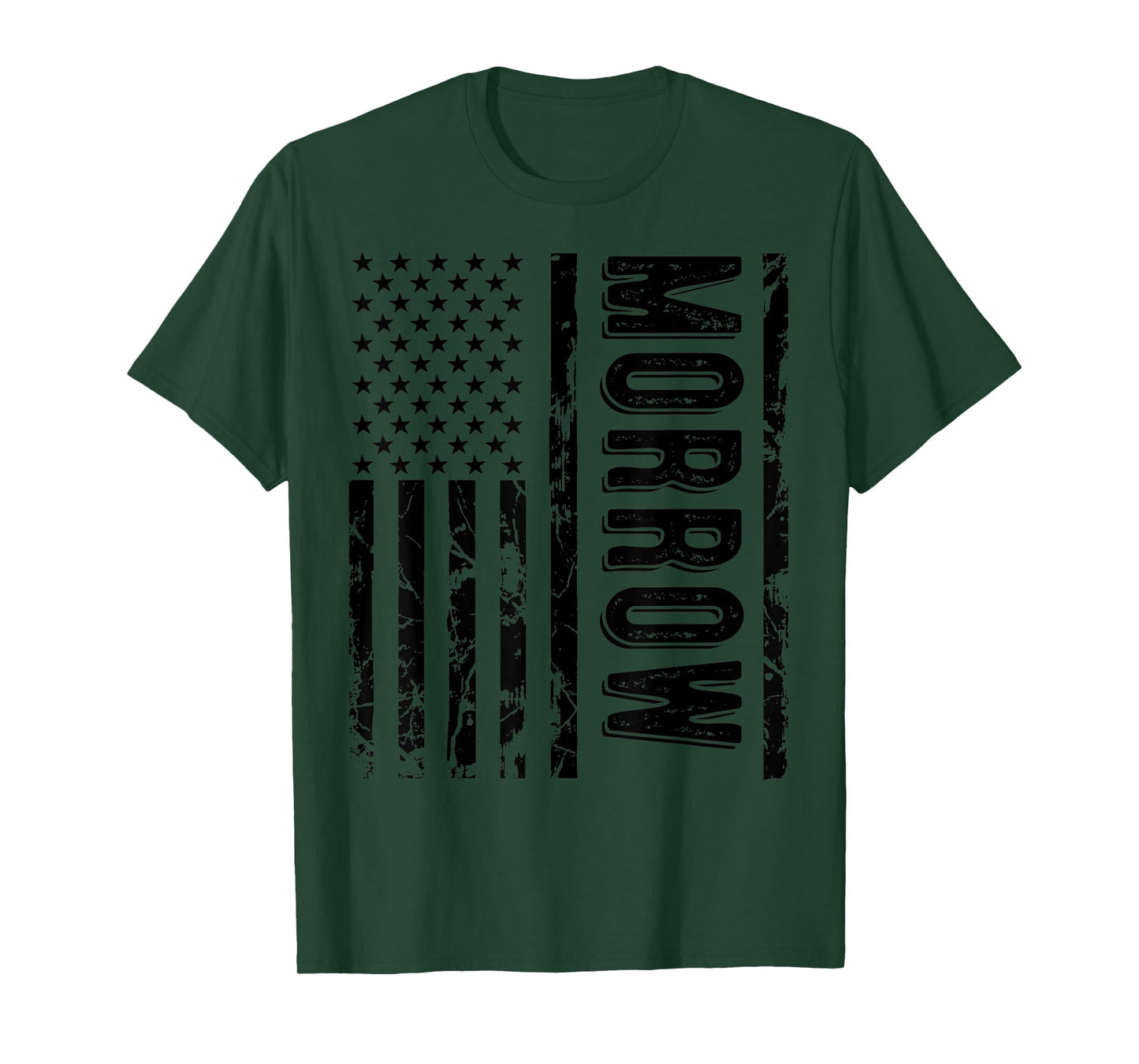 Morrow Last Name Funny Surname Family Reunion Team T-Shirt