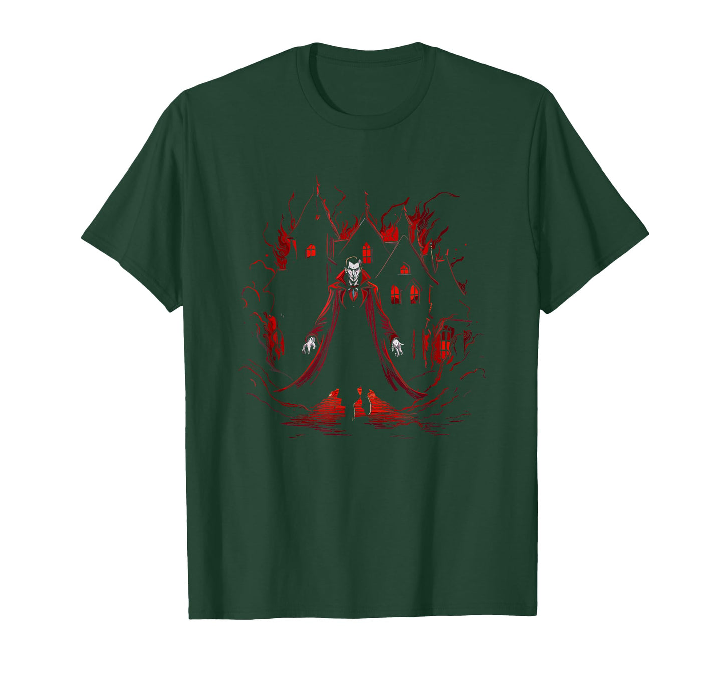 Vampire House Dracula - Vintage Vampire Halloween Costume T-Shirt