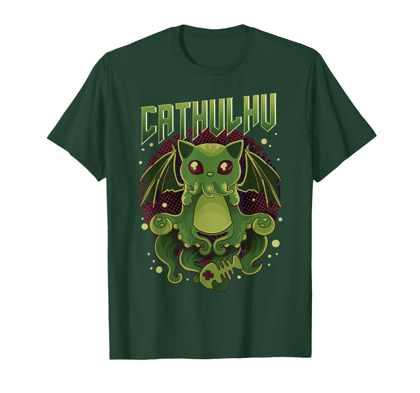 Cute & Funny Cathulhu Kawaii Cat Cthulhu T-Shirt