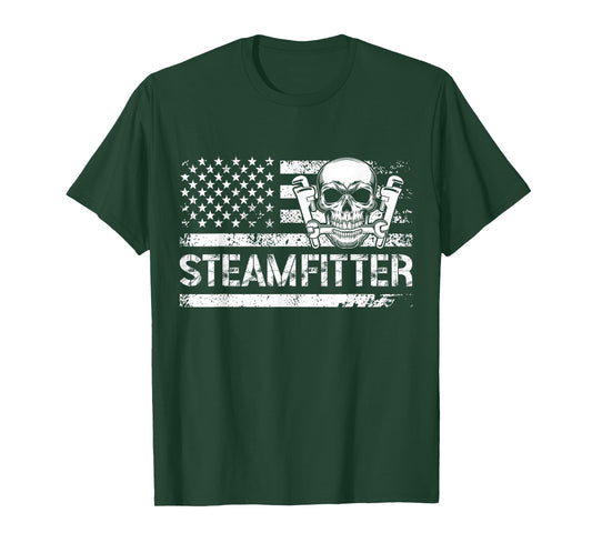 Steamfitter US Flag Pipefitter Steamfitters T-Shirt
