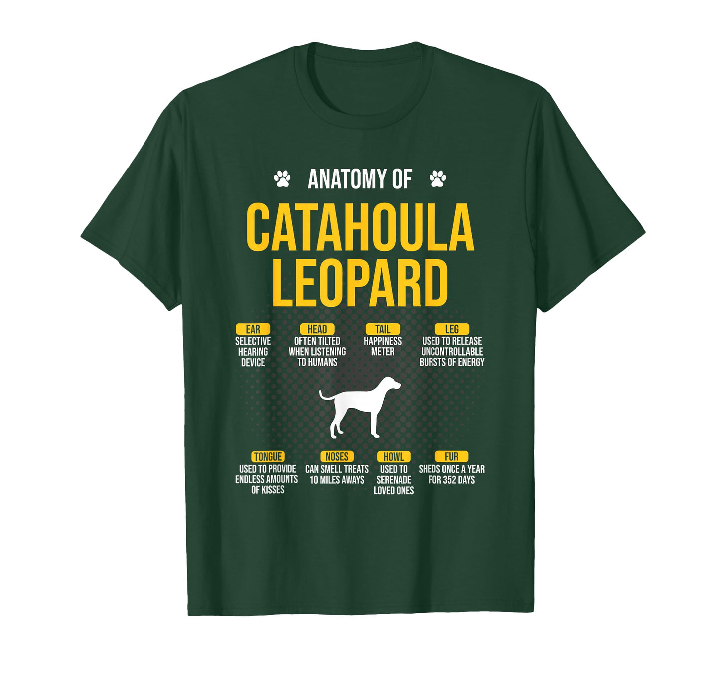 Anatomy Of Catahoula Leopard Dog Lover T-Shirt