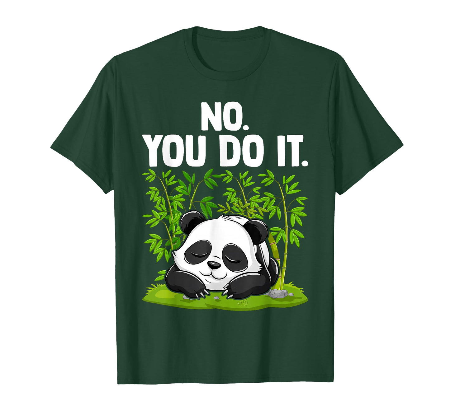 Retro Funny Lazy Panda No You Do It Vintage Cute Sleeping T-Shirt