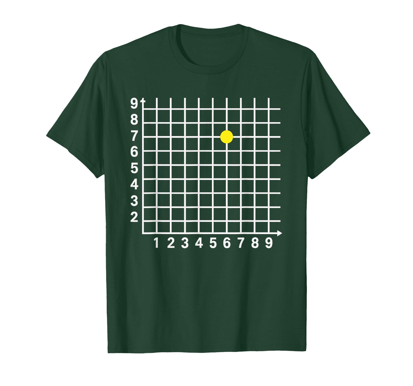 Coordinate 67 Grid Funny Math Science Teacher Boys Kids Math T-Shirt