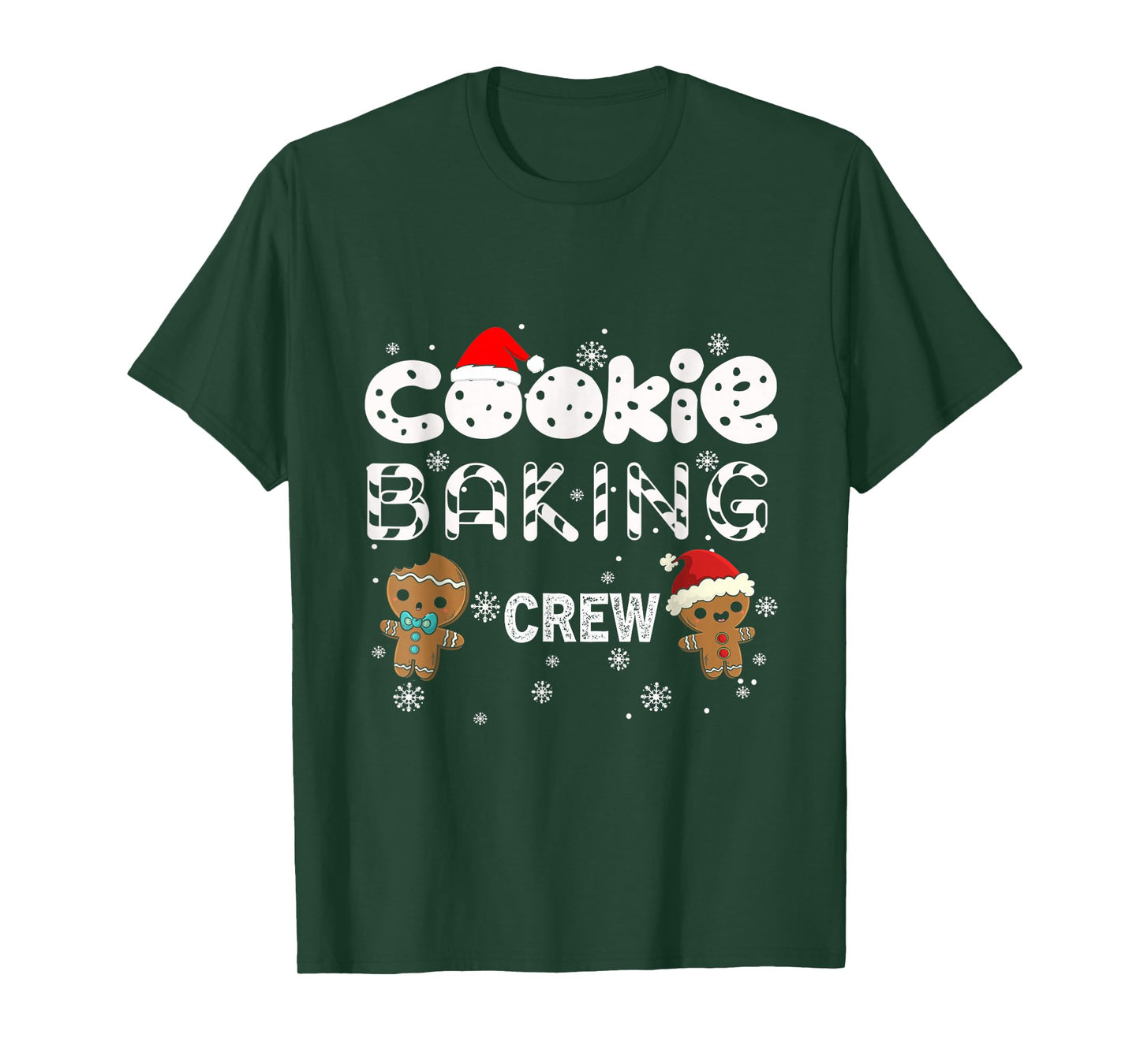 Cookie Baking Crew Gingerbread Christmas Costume Pajamas T-Shirt