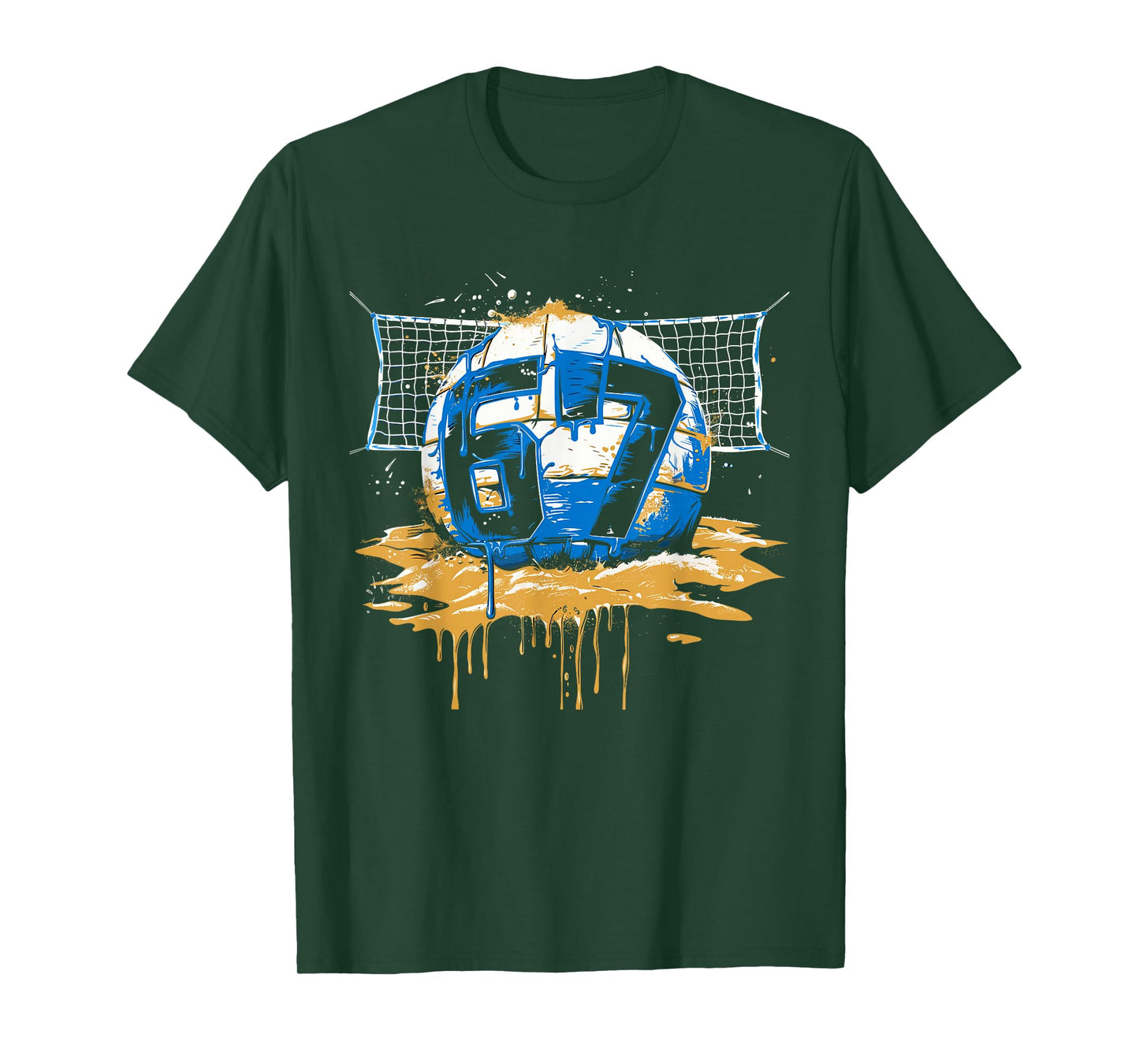Volleyball 67 Six Seven Alpha Slang 6 7 Meme Kids Teachers T-Shirt