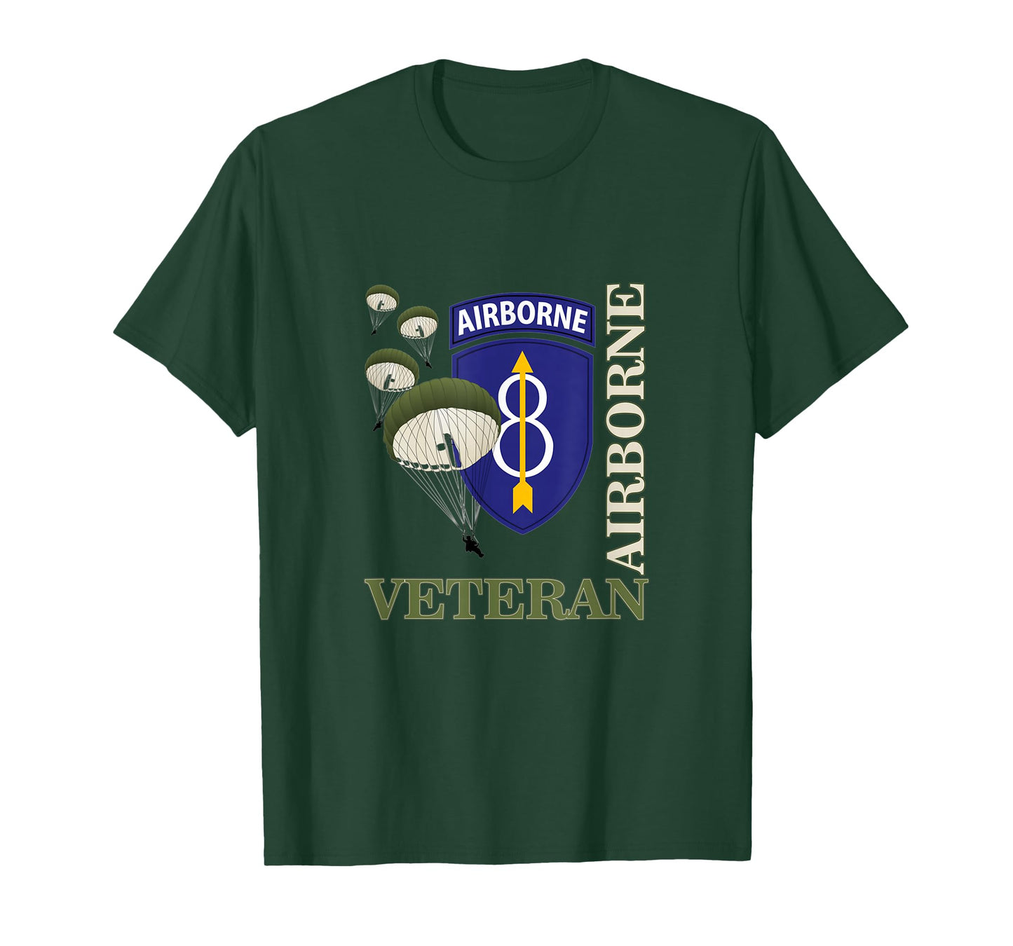 8th Airborne Division Veteran Paratrooper Veterans Day Xmas T-Shirt