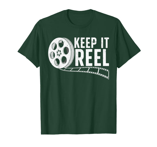 Cool Filmmaker Art for Men Women Movie Film Maker Keep Reel T-Shirt