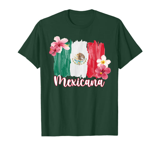 Mexicana Latina Mexico Flag Mexican Girl Mexico Woman T-Shirt