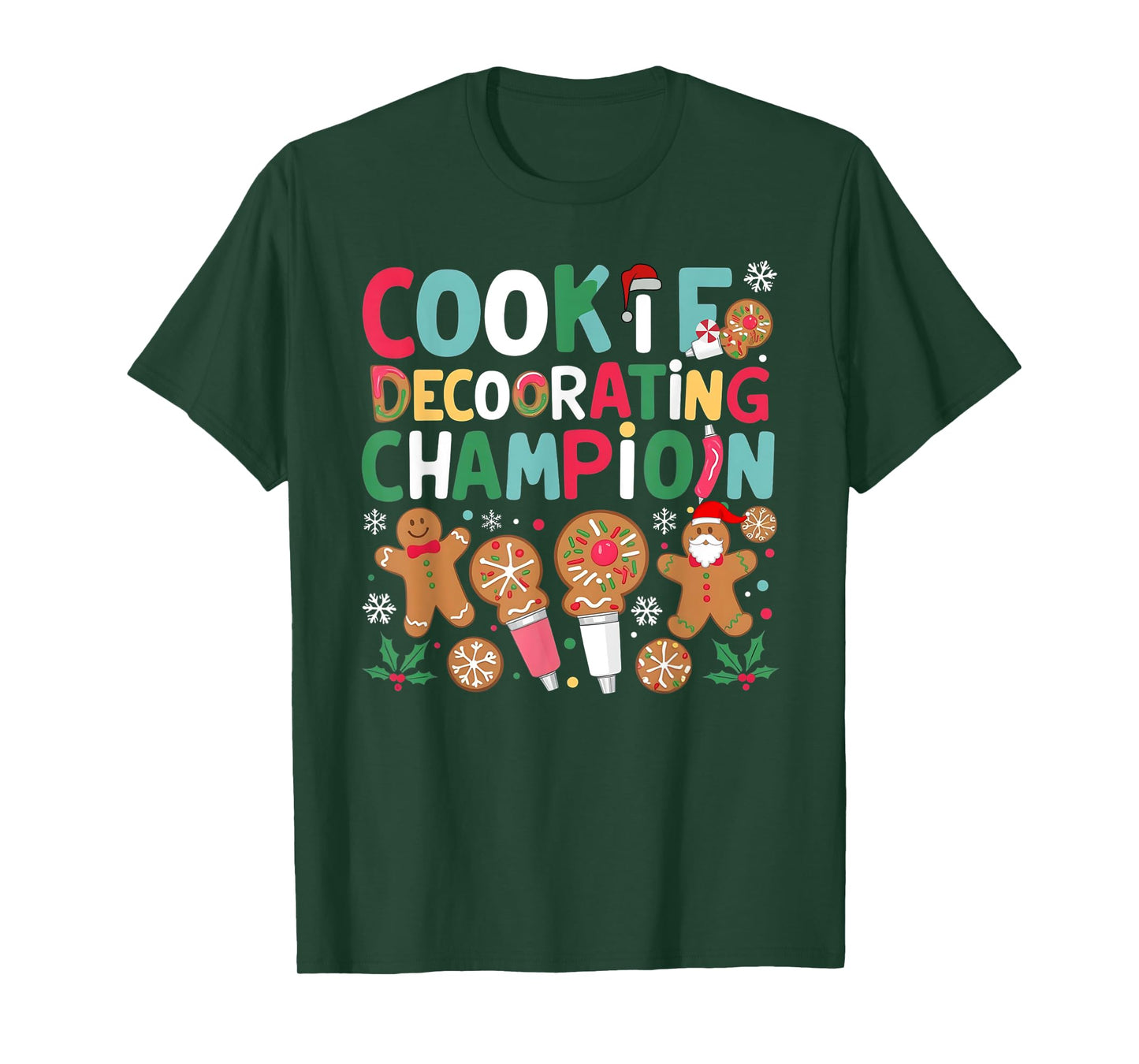 Cookie Decorating Champion Christmas Cookie Baking T-Shirt