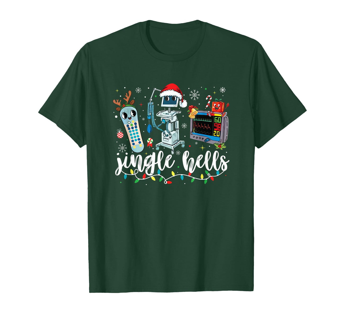 Christmas Nurse Shirt Jingle Bells Nurse Er ICU Nicu Nurse T-Shirt
