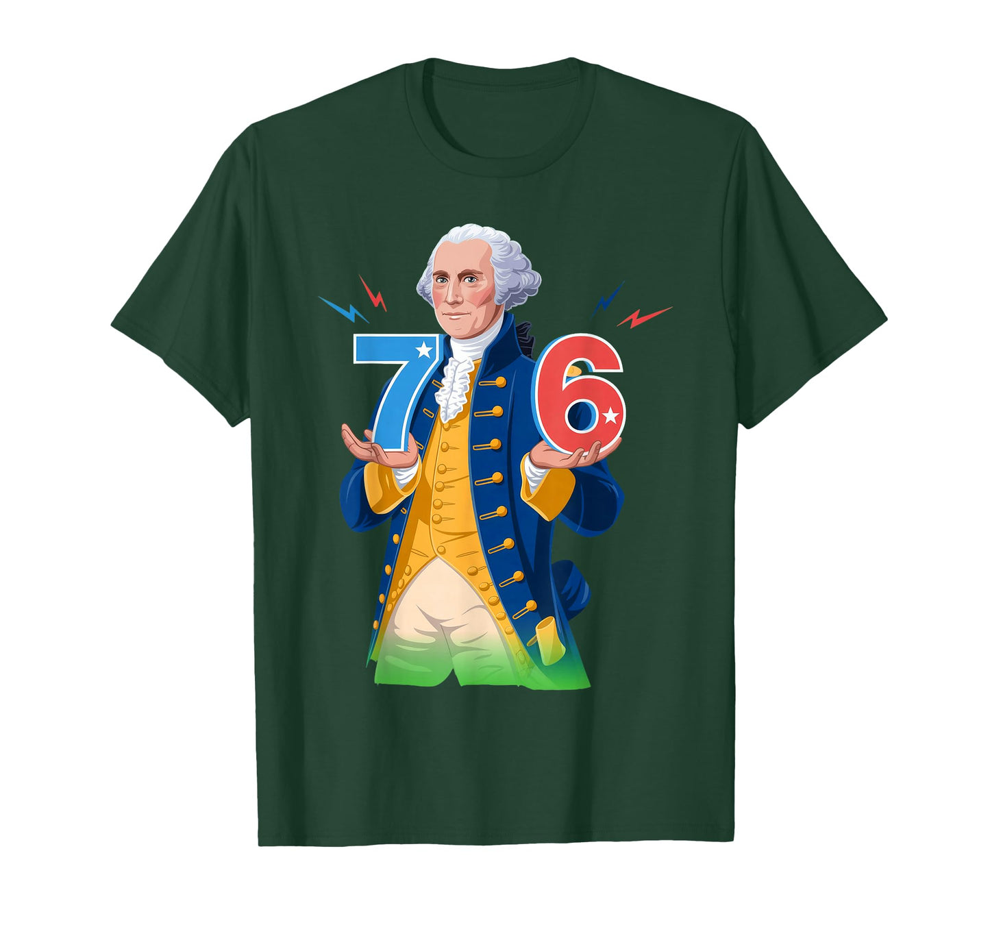 6-7 7-6 George Washington Seven Six Teacher American T-Shirt