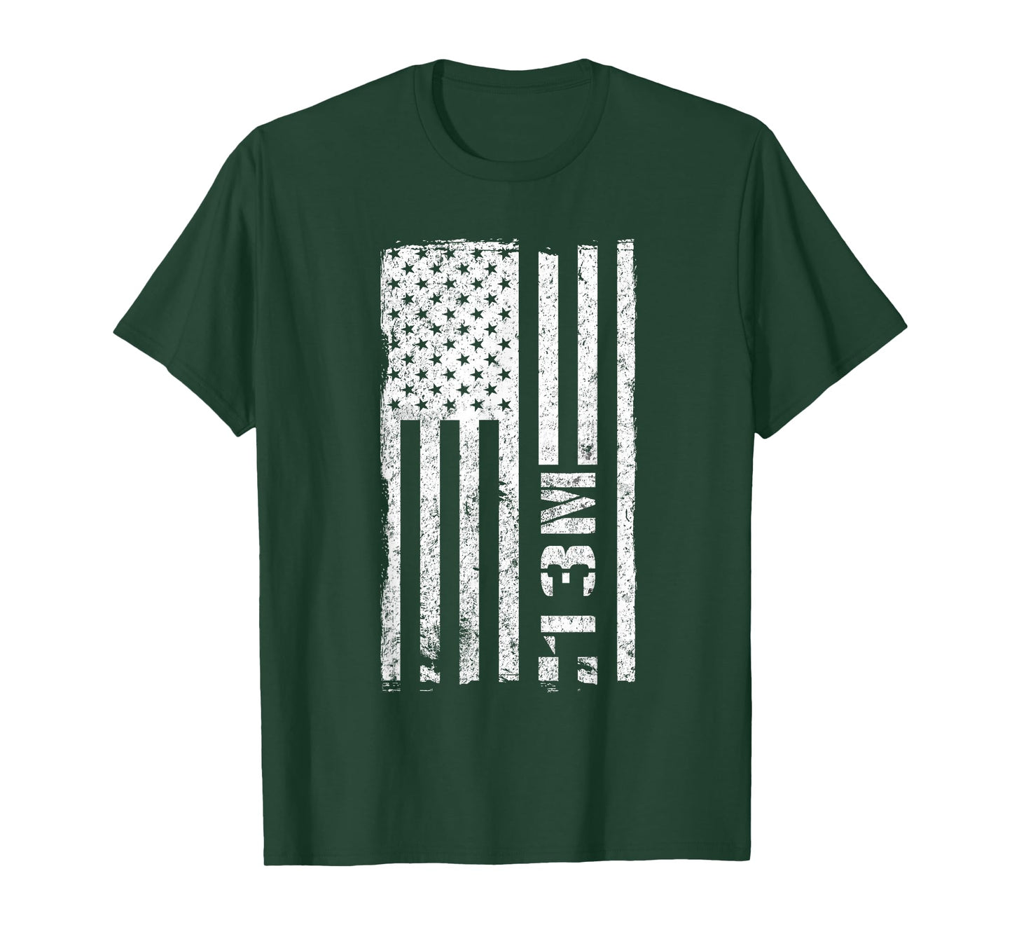 13M MLRS / HIMARS Crewmember Vintage American Flag T-Shirt