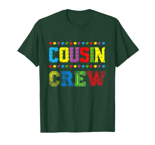 Cousin Crew Building Blocks Master Builder Brick Toy Squad T-Shirt