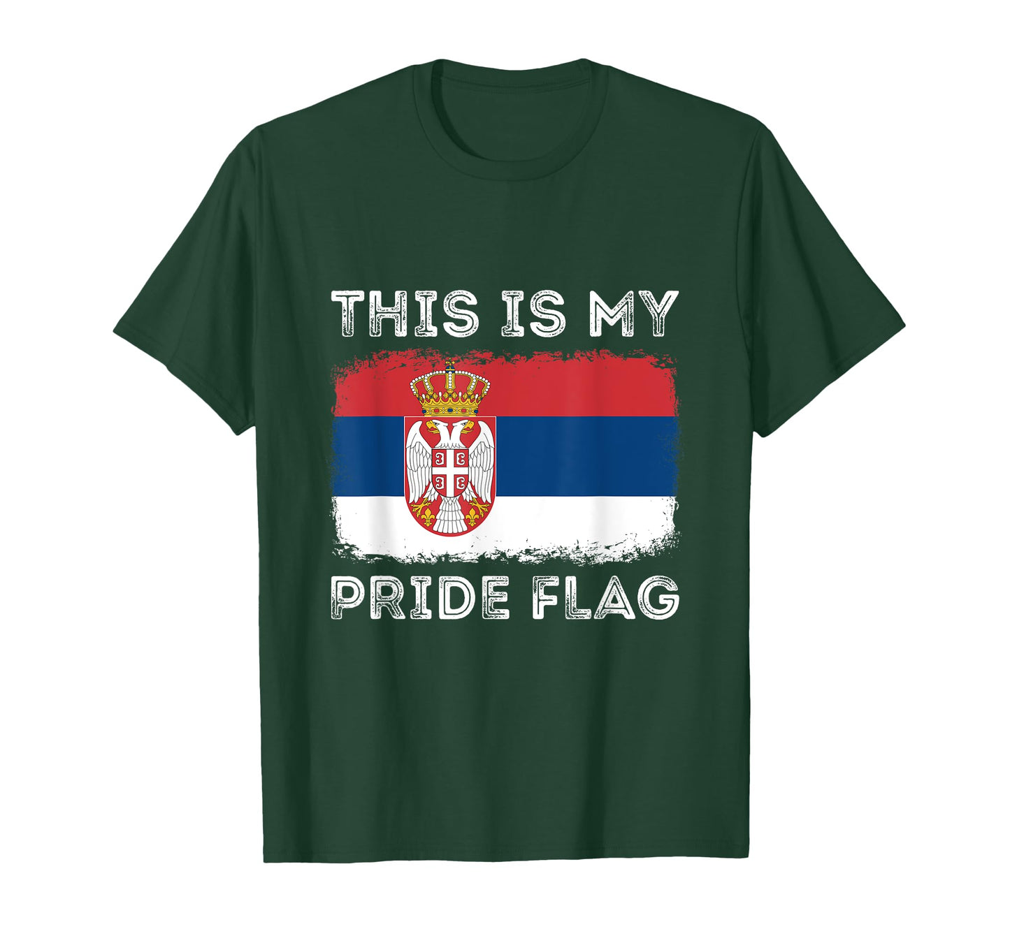 This Is My Pride Flag Funny Proud Serbian - Serbia Flag T-Shirt