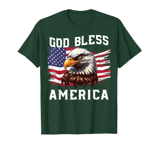 Toddler God Bless America Boy Christian Patriotic Brother T-Shirt
