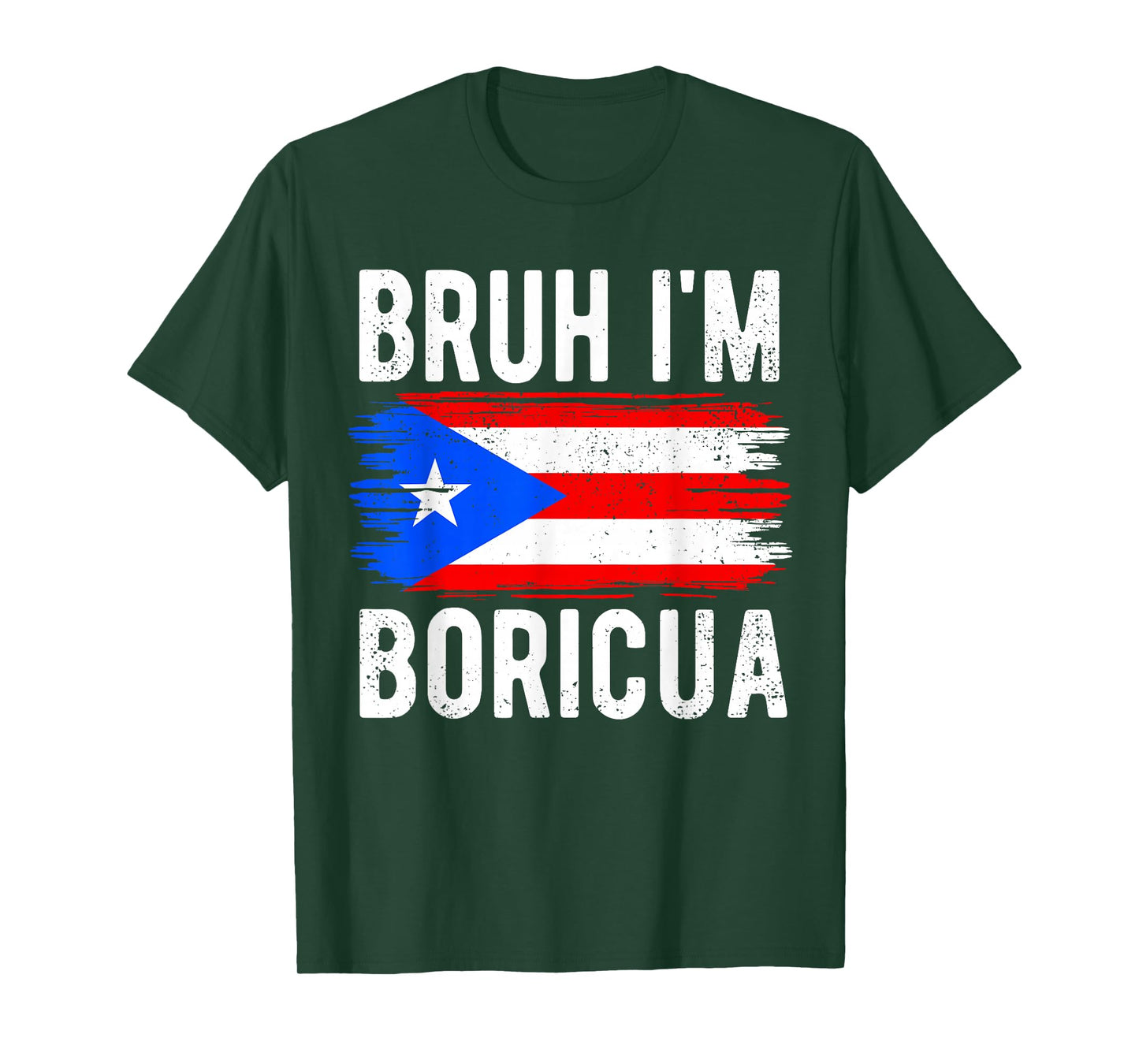 Bruh I'm Boricua Vintage Puerto Rico Funny Boricua Boys Kids T-Shirt
