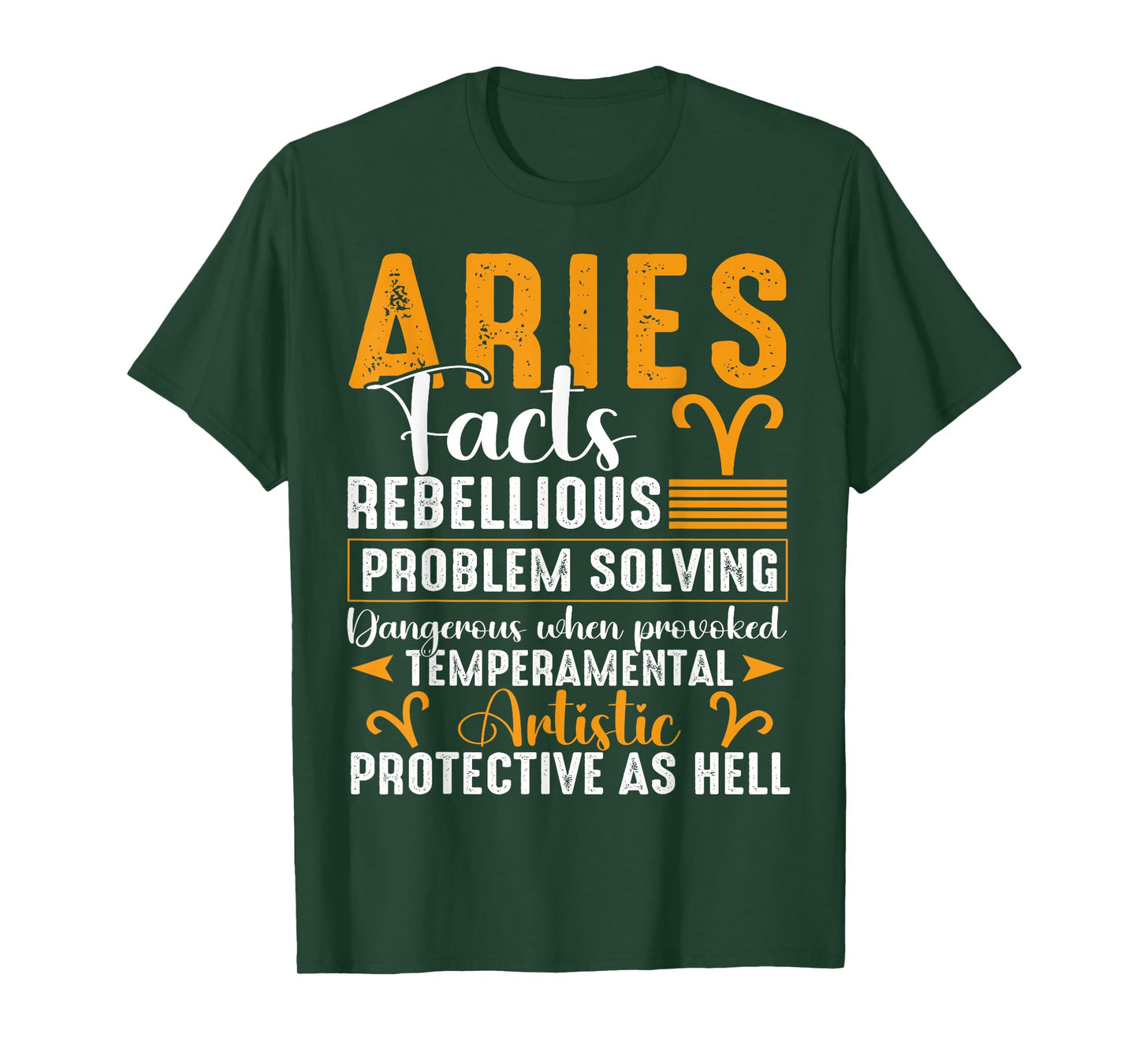 Aries Zodiac Facts Men Women Aries March April Birthday T-Shirt