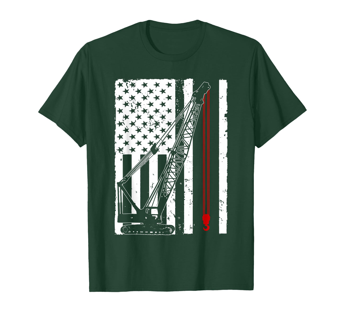 Crane Operator Design for Men US Heavy Equipment Crane Lover T-Shirt
