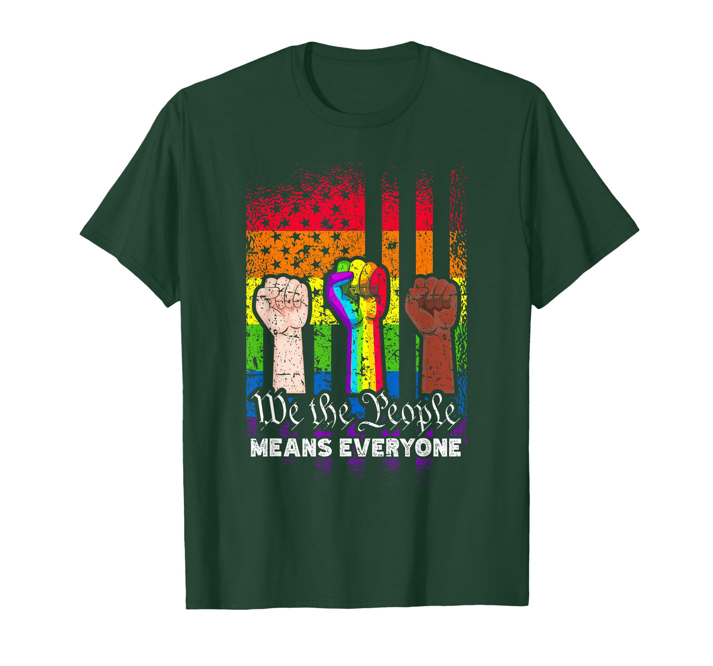 We The People Means Everyone US Constitution LGBT Pride T-Shirt