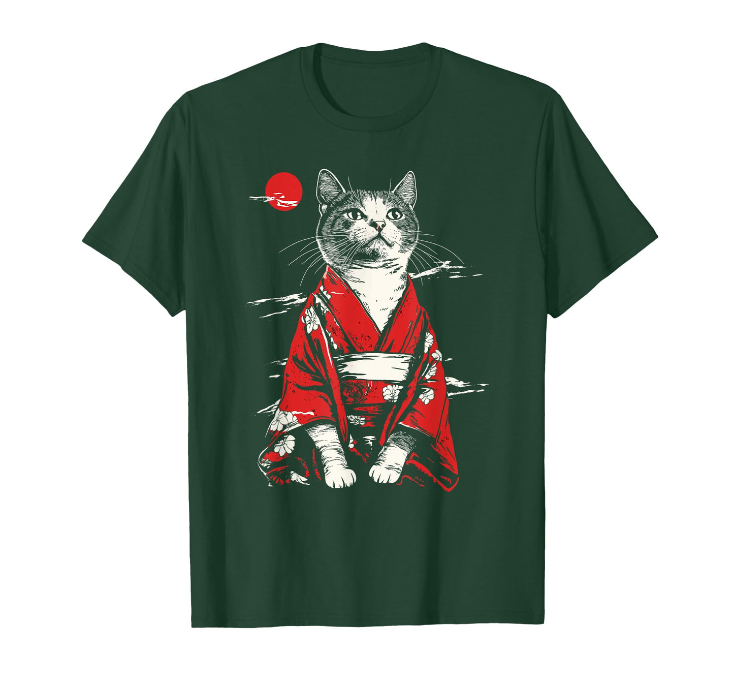 Kawaii Cat Anime Japanese Retro Men Women Kids Funny Cat T-Shirt