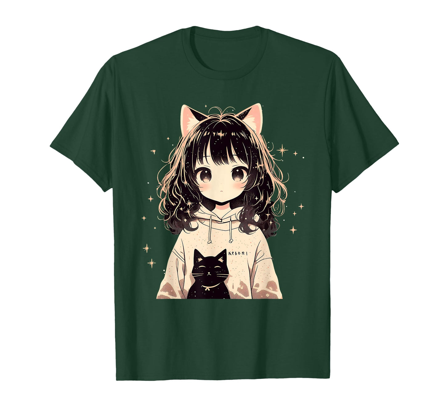 Anime Waifu Cute Anime manga Cat Girl Sweet Retro Japan T-Shirt