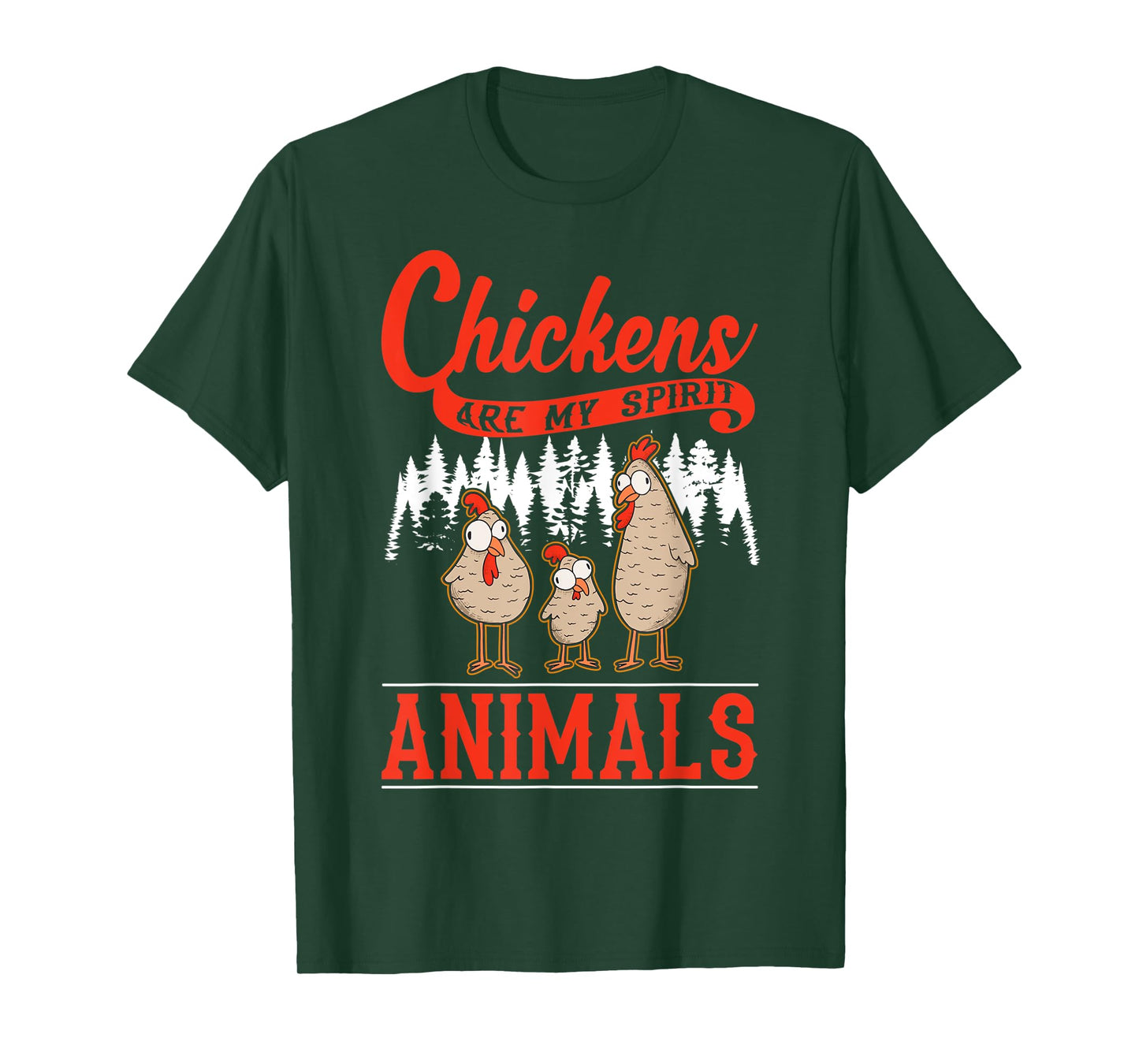 Chickens are my spirit animals Chicken T-Shirt
