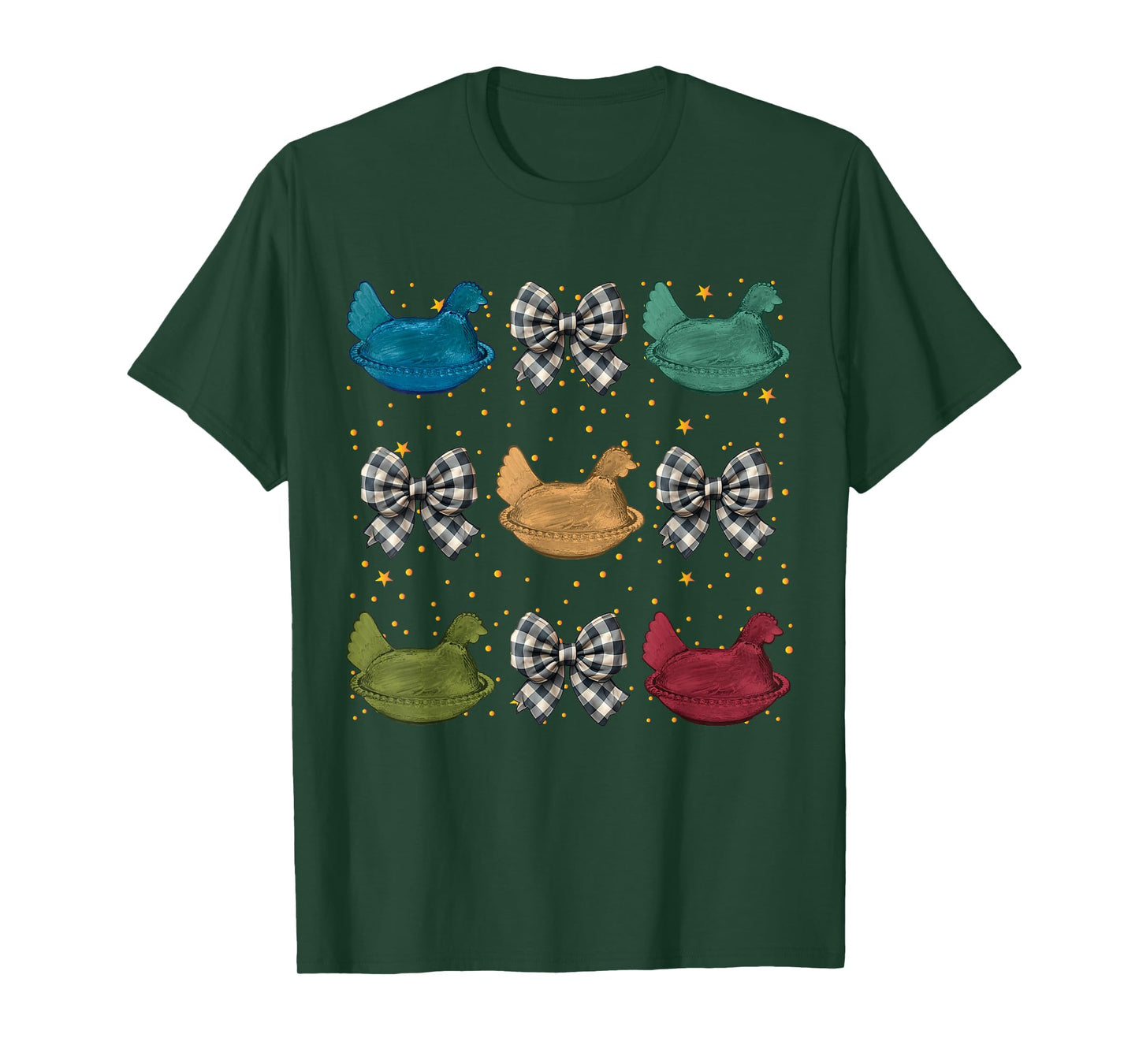 Coquette Hen on Nest with Bows T-Shirt