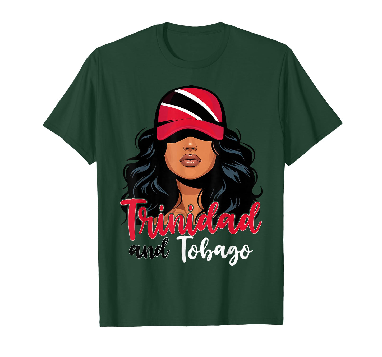 Tobagonian Girl Trinidad Flag Proud Trini Women T-Shirt