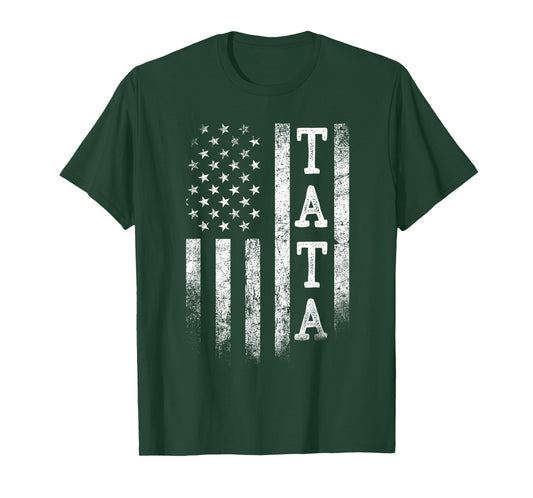 Tata American Flag Tata Gifts Patriotic Father's Day T-Shirt