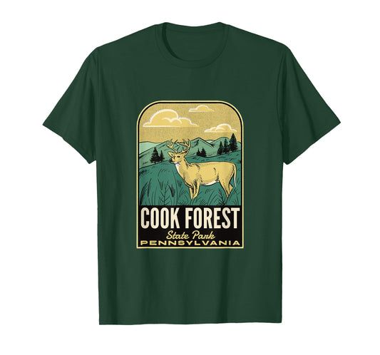 Cook Forest State Park PA Vintage Travel T-Shirt