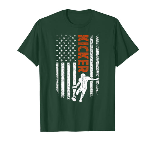 Kicker US Flag Football Kicker Football Placekicker T-Shirt