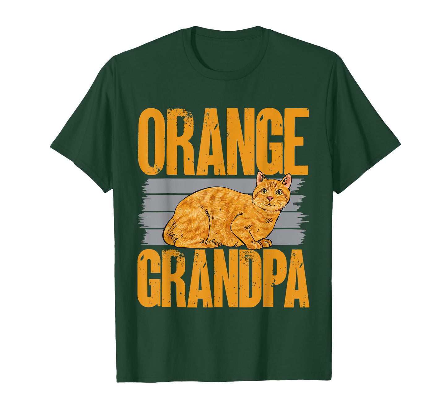 Orange Tabby Cat Orange Grandpa Cat Dad Orange Cat Men Women T-Shirt