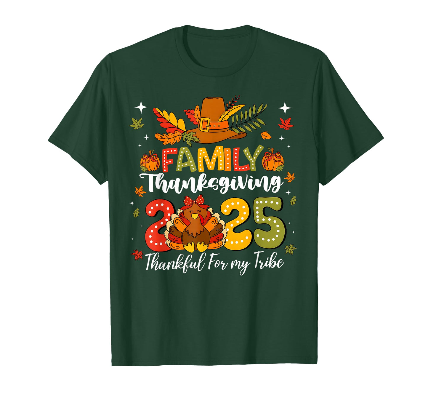 Thanksgiving 2025 Group Matching Thankful My Tribe Family T-Shirt